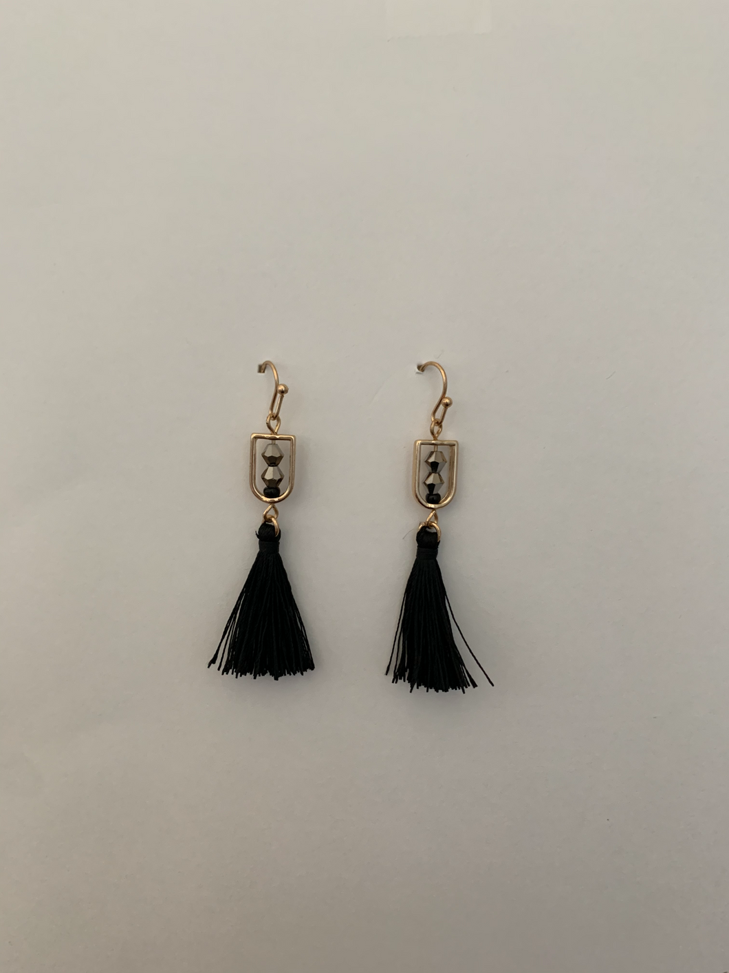 Black Tassels Earrings