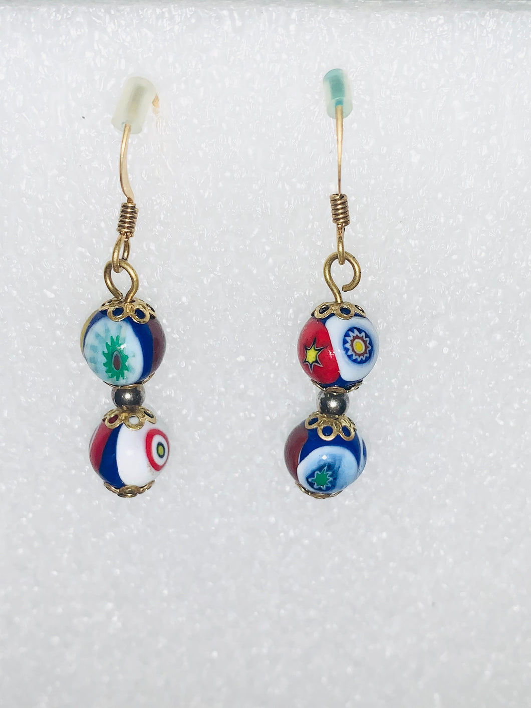 Fancy Multicolored Hanging Earrings